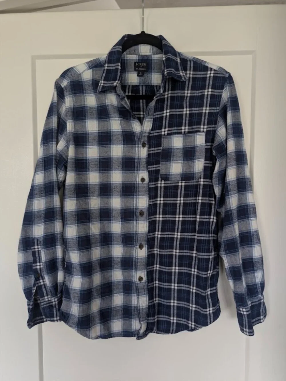 J. Crew Long-Sleeve Flannel Shirt, Men's Small